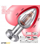 AFTERDARK Dimpor Chrome anālais spraudnis ar vibrāciju un magnētisko USB izmēru S