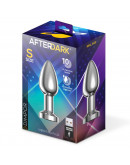 AFTERDARK Dimpor Chrome anālais spraudnis ar vibrāciju un magnētisko USB izmēru S
