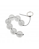 LATETOBED BDSM LINE stikla anālās pērlītes, 4 izmēri