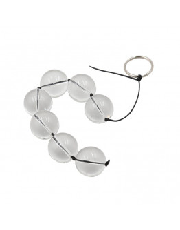 LATETOBED BDSM LINE stikla anālās pērlītes, 4 izmēri