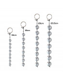 LATETOBED BDSM LINE stikla anālās pērlītes, 4 izmēri