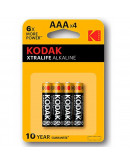 KODAK Xtralife Alkaline Baterijas AAA LR3 Blister of 4