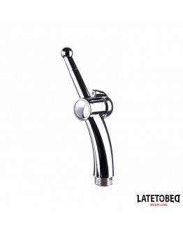 LATETOBED BDSM LINE anālā duša ar aizvēršanas sistēmu, hroms