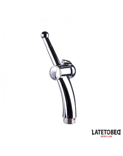 LATETOBED BDSM LINE anālā duša ar aizvēršanas sistēmu, hroms