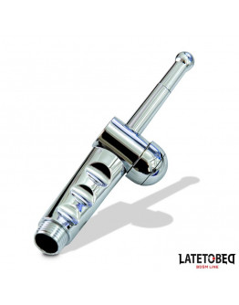 LATETOBED BDSM LINE anālā duša ar aizvēršanas sistēmu, hroms