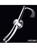 LATETOBED BDSM LINE anālā duša ar aizvēršanas sistēmu, hroms