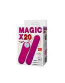 Magic x20, vibrējošā lodīte, rozā
