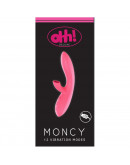 Moncy, vibrators + klitora sūknis, rozā