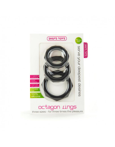 Octagon, 3 izmēru erekcijas gredzeni