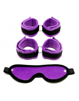 Violets sasaišu komplekts ar acu masku