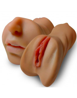 LIKETRUE Jess superreālistisks vagīnas, anālās atveres un mutes dobuma stimulators