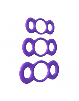 3 Gredzenu ātrās atlaišanas komplekts, violets