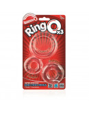 RingO x3, caurspīdīgi erekcijas gredzeni