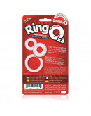 RingO x3, caurspīdīgi erekcijas gredzeni