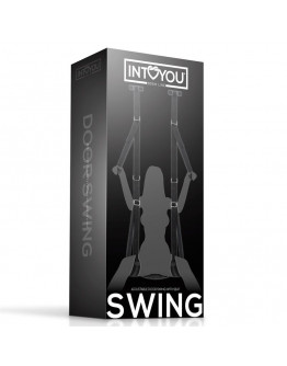 INTOYOU BDSM LINE regulējamas durvju šūpoles ar kāju atbalstu un sēdekli