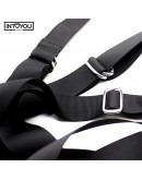 INTOYOU BDSM LINE regulējamas durvju šūpoles ar kāju atbalstu un sēdekli