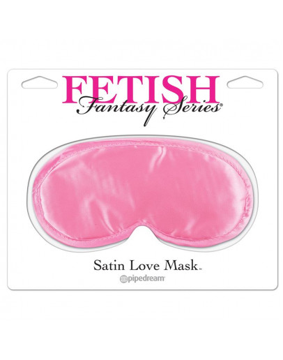 Satīna acu maska, rozā