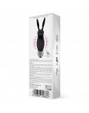 Hopye Rabbit silikona vibrators, melns