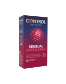 CONTROL Sensual Dots & Lines prezervatīvi,12 gab.