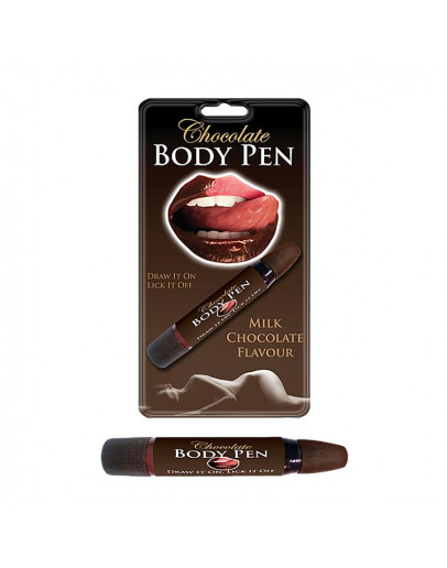Ķermeņa pildspalva ar piena šokolādes garšu