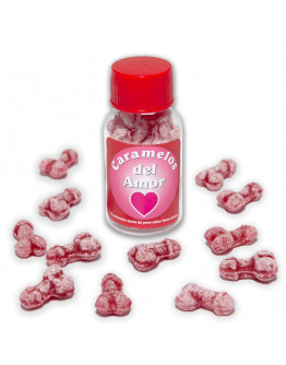 DIVERTY SEX Burciņa ar 12 dzimumlocekļa formas augļu garšas konfektēm