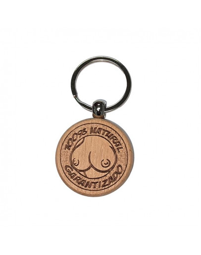 DIVERTY SEX krūšu formas koka atslēgu piekariņš