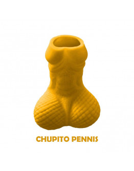 DIVERTY SEX dzimumlocekļa formas šotu glāze dzeltena