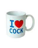 I Love Cock keramikas krūze