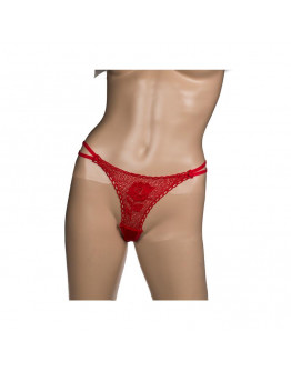 Roze ar sarkanām stringbiksītēm