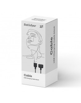 SATISFYER USB uzlādes kabelis, balts